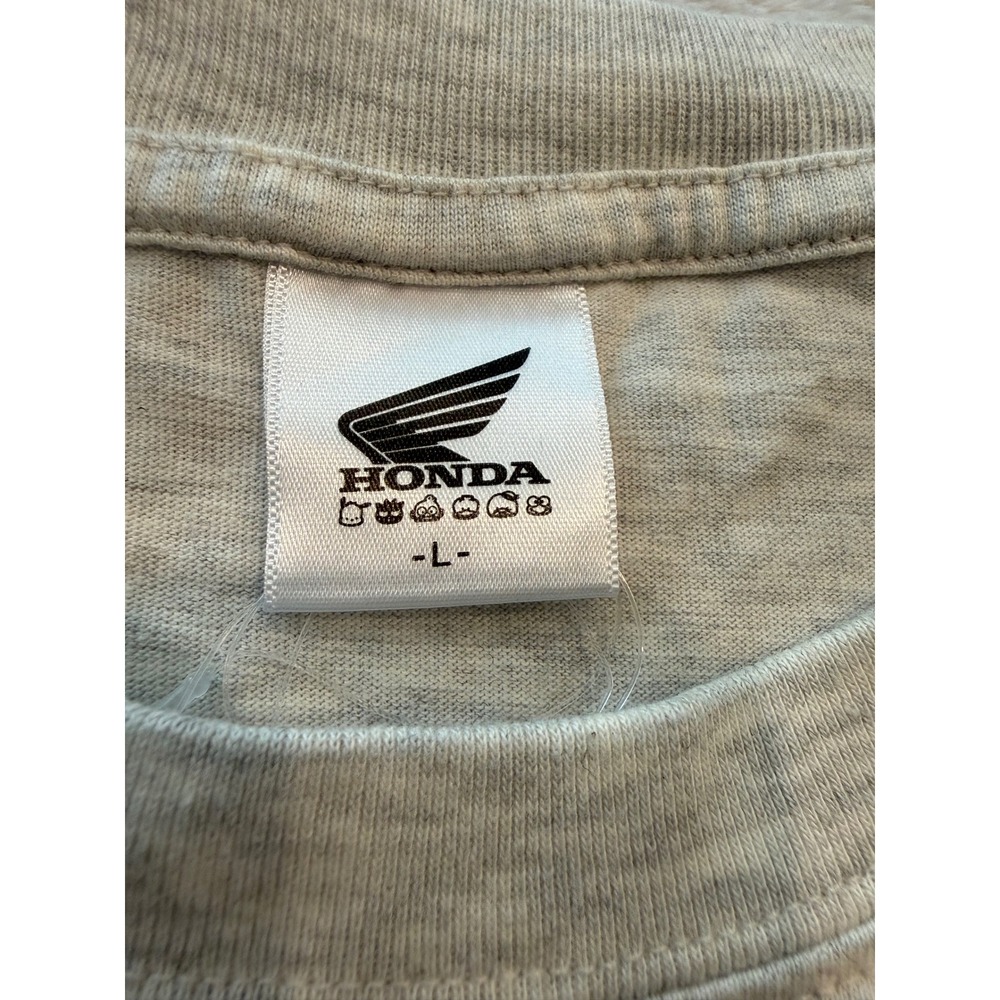 Honda Super Cub x Hapidanbui Sanrio Graphic T-Shirt Grey Large 5277-2585 - Picture 5 of 7
